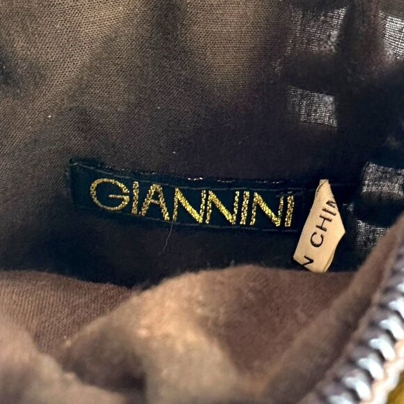 Vintage Giannini Wooden Beaded Crossbody Bag With Zipper Closure - Picture 3 of 9